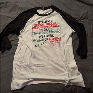 District Red and White Graphic Tee